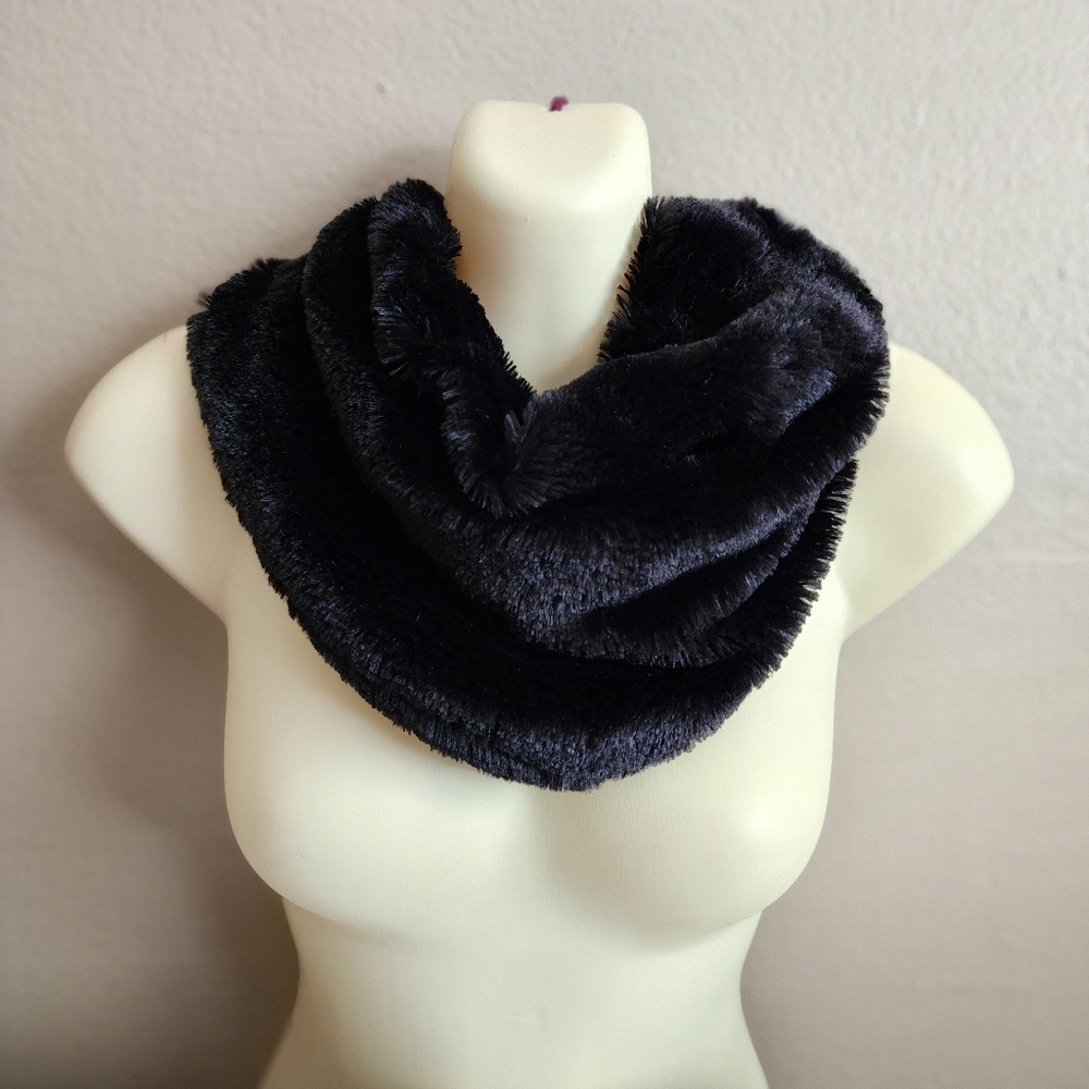 Black Cowl Neck Scarf
